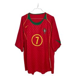 Portugal 2004/06 Hjemmebanetr�je. L. Figo #7 (God) XXL/XL