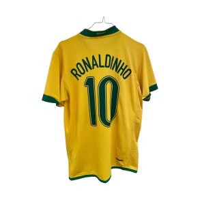 Brasilien 2006/08 Hjemmebanetrje. Ronaldinho #10 (God) Medium