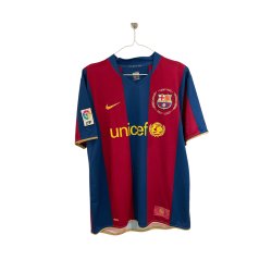 FC Barcelona 2007/08 Hjemmebanetr�je. Ronaldinho #10 (God) Large