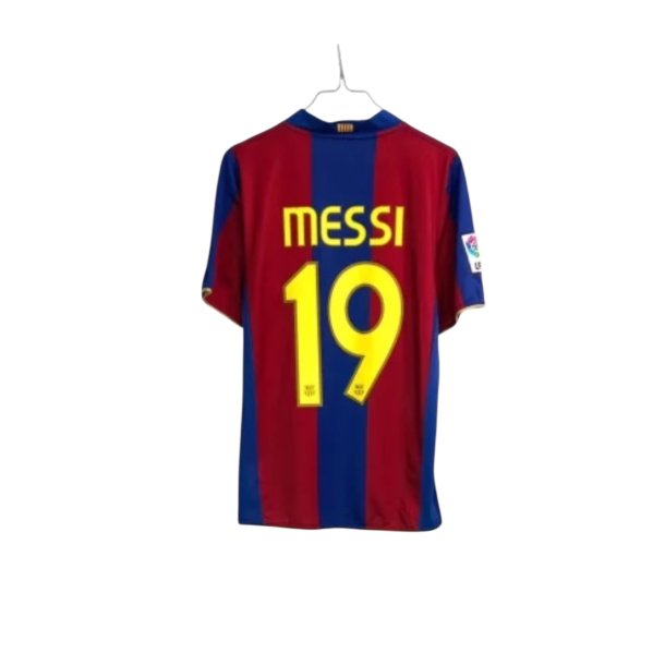 FC Barcelona 2007/08 Hjemmebanetr�je. Lionel Messi #19 (God) X-Large