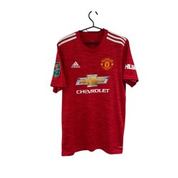 Manchester United 2020/21 Hjemmebanetr�je. Bruno Fernandes #18 (God) Medium
