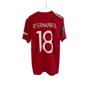 Manchester United 2020/21 Hjemmebanetr�je. Bruno Fernandes #10 (God) Medium