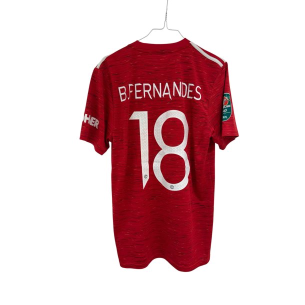 Manchester United 2020/21 Hjemmebanetr�je. Bruno Fernandes #10 (God) Medium
