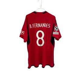 Manchester United 2023/24 Hjemmebanetr�je. Bruno Fernandes #8 (God) XX-Large