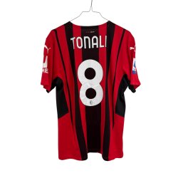AC Milan 2021/22 Hjemmebanetr�je. Tonali #8 (Medium)