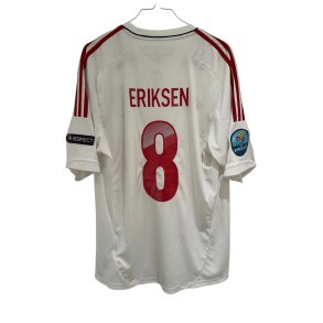 Danmark 2012/14 Udebanetr�je. Christian Eriksen #10 (God) Large 