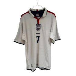 England 2004/06 Hjemmebanetr�je. David Beckham #7 (God) Large