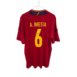Spanien 2012 Hjemmebane. Andr�s Iniesta #6 (God/Fin) Large