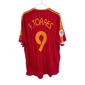 Spanien 2006/08 Hjemmebanetr�je. Fernando Torres #9 (God) X-Large