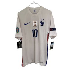 Frankrig 2020/22 Udebanetr�je. Kylian Mbapp� #10 (God) Medium