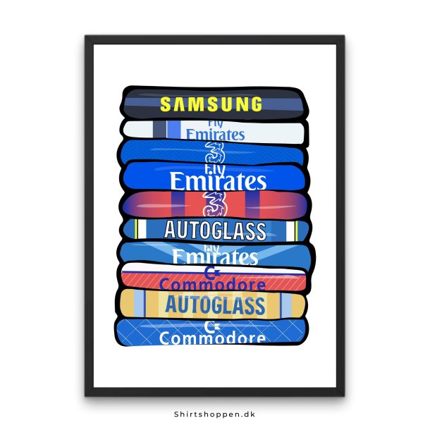 Chelsea 2.0 'Shirt Stack' Plakat