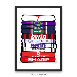 David Beckham 'Shirt Stack' Plakat