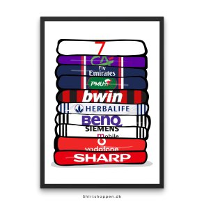 David Beckham 'Shirt Stack' Plakat