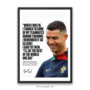 Christiano Ronaldo CR7 'Best in the world' Plakat
