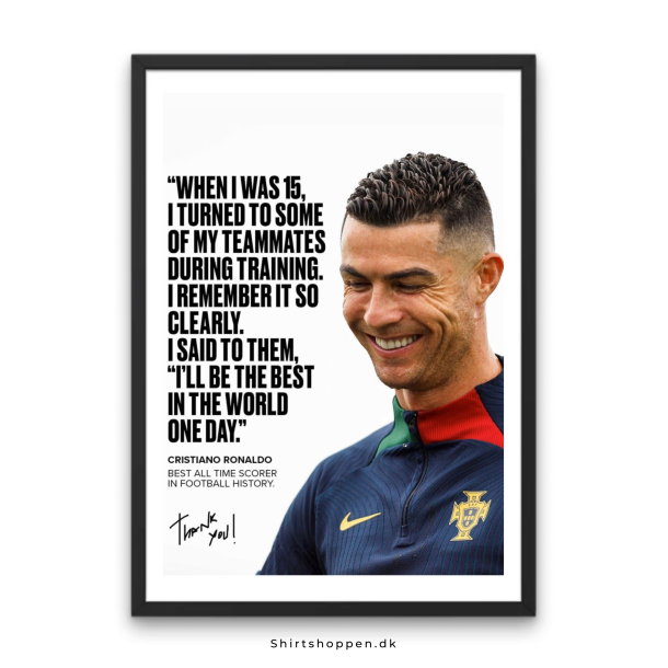 Christiano Ronaldo CR7 'Best in the world' Plakat