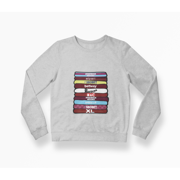 West Ham 'Shirt Stack' Sweatshirt (Fs i flere farver)