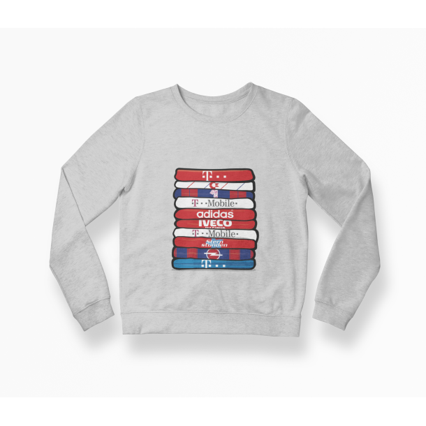 Bayern Munchen 'Shirt Stack' Sweatshirt (Fs i flere farver)