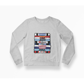 90'er Italia 'Shirt Stack' Sweatshirt (Fs i flere farver)