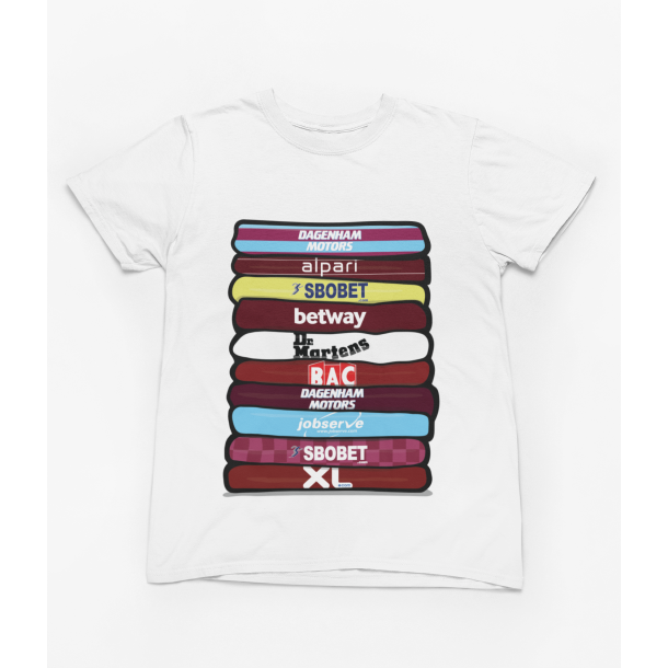 West Ham 'Shirt Stack' Tee (Fs i flere farver)