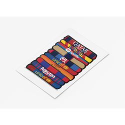 FC Barcelona 'Shirt Stack' Plakat