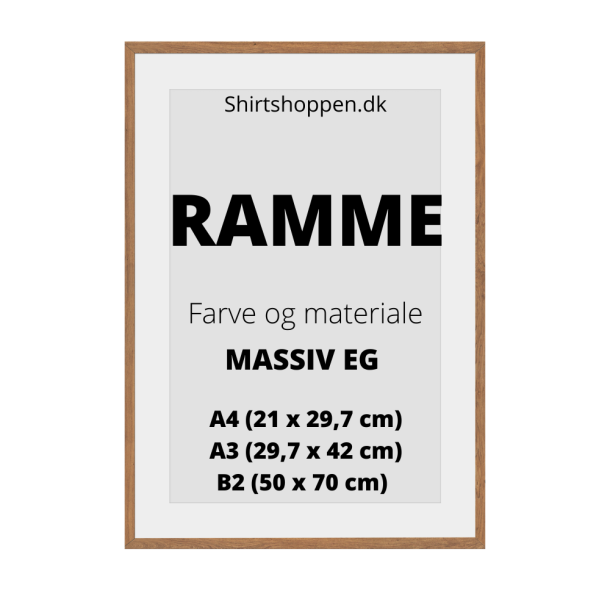 Massiv eg plakat ramme 